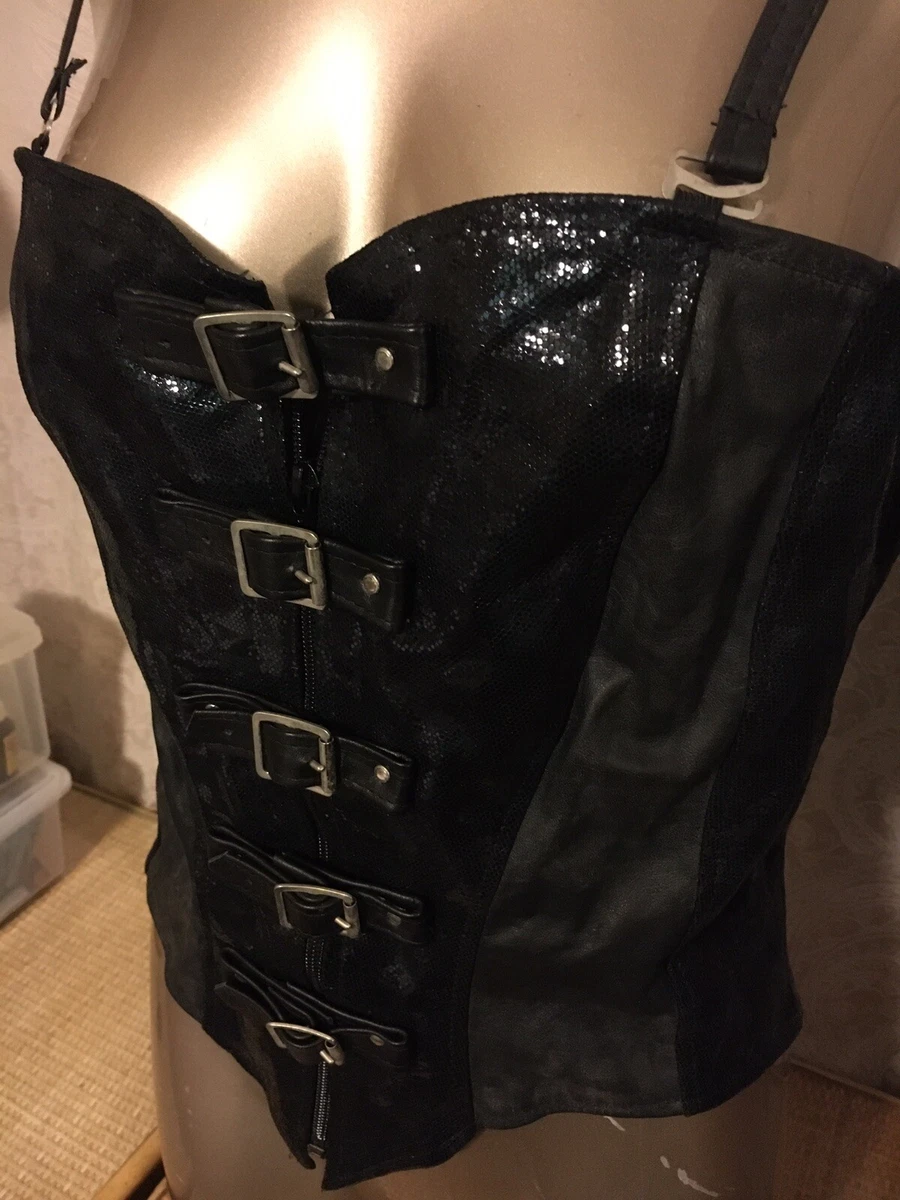 Leather basque on sale top