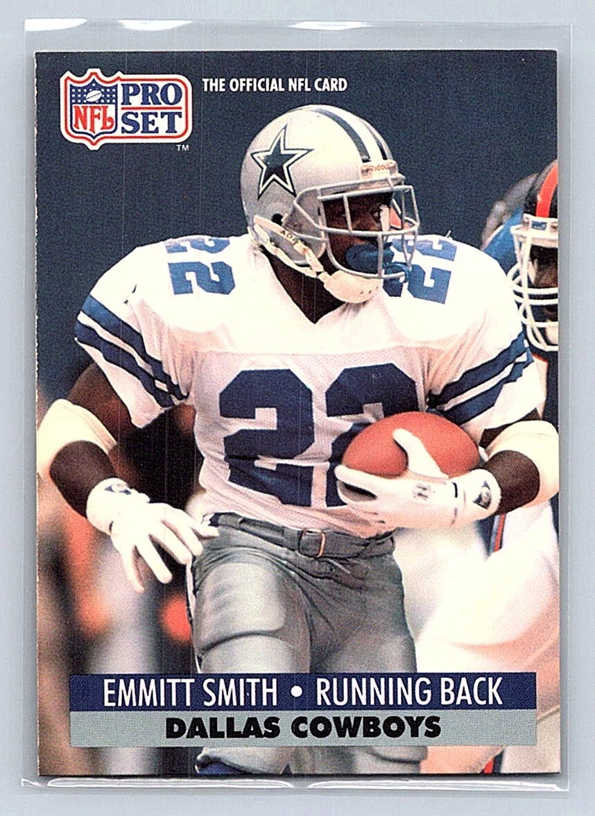 【最終価格】NFL DALLAS COWBOYS EMMITT SMITH 1991 Pro Set Emmitt Smith #485 for sale | eBay