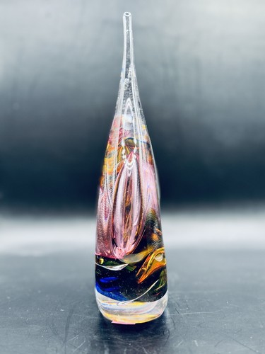 Mundgeblasene Kristall Kunst Glas Träne Wohndeko Briefbeschwerer - Bild 2 von 6
