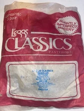 LEGGS CLASSICS PANTYHOSE SHEER TOE SLIGHTLY IMPERFECT NUDE PKG/3 SIZE A