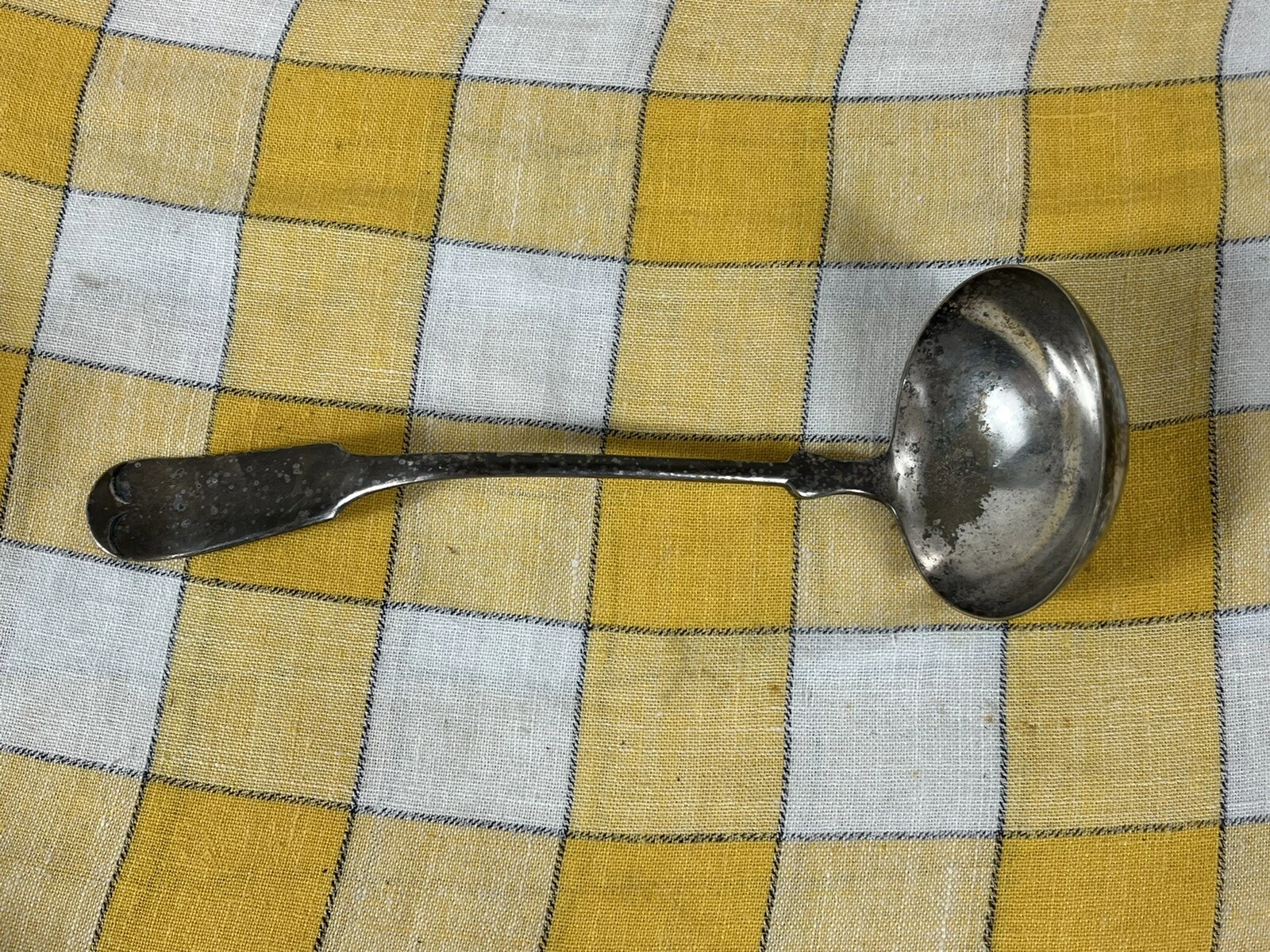 Antique 10" Punch Ladle WM Rogers & Son AA Silverplate Vintage Serving Piece