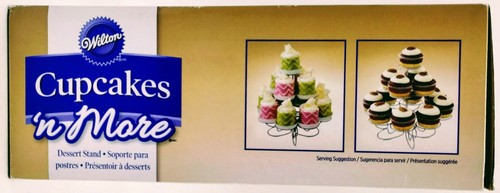 Wilton Cupcakes 'n More Desert/Cupcake Stand - Coated Metal Wire - Holds 13 -NEW - Picture 8 of 9