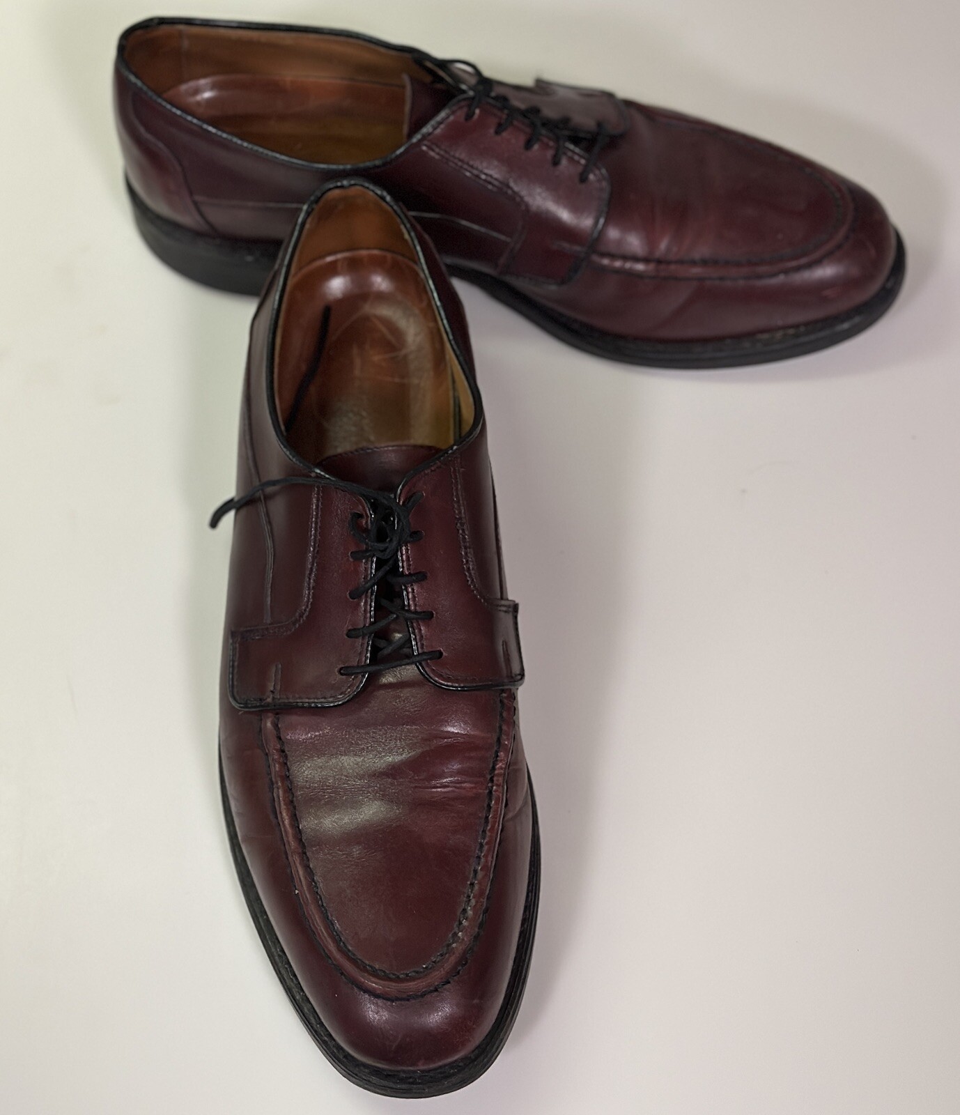 SAOLA Scarpe eleganti Oxford stringate Allen Edmonds in pelle marrone da uomo taglia 10 5 B STRETTE