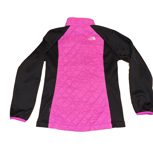 The North Face Thermoball Hybrid Jacket Girls Pink Black Ligthweight Large 14/16 - Picture 2 of 9