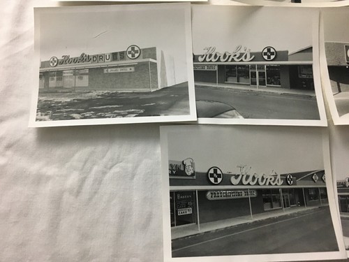1960er Vintage Fotos Hook's Drogerie Apotheke Indiana Geschäfte außen s/w - Bild 5 von 7