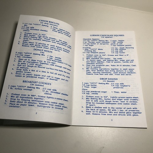 Jiffy Mixes Recipes Pamphlet Cookbook Recipes - Picture 4 of 4