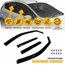 4-Tlg Set  Seitenscheiben Windabweiser Regenabweiser Für Ford Fiesta 2008-2017