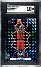 Evan Mobley 2021-22 Panini Mosaic #263 Genesis Prizm (RC) SGC 10