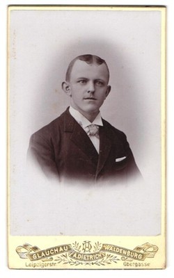 Fotografie Alwin Dietrich, Glauchau, Leipzigerstr. 29, Porträt eines jungen Man 