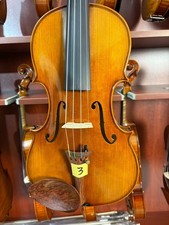 Guarneri 1743 Aged European Wood 4/4 Violin with Case Bow Sound Clip DDP to US 