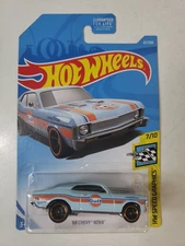 2017 Hot Wheels '68 Chevy Nova Gulf Oil Speed Graphics  7/10 New Sealed Card 