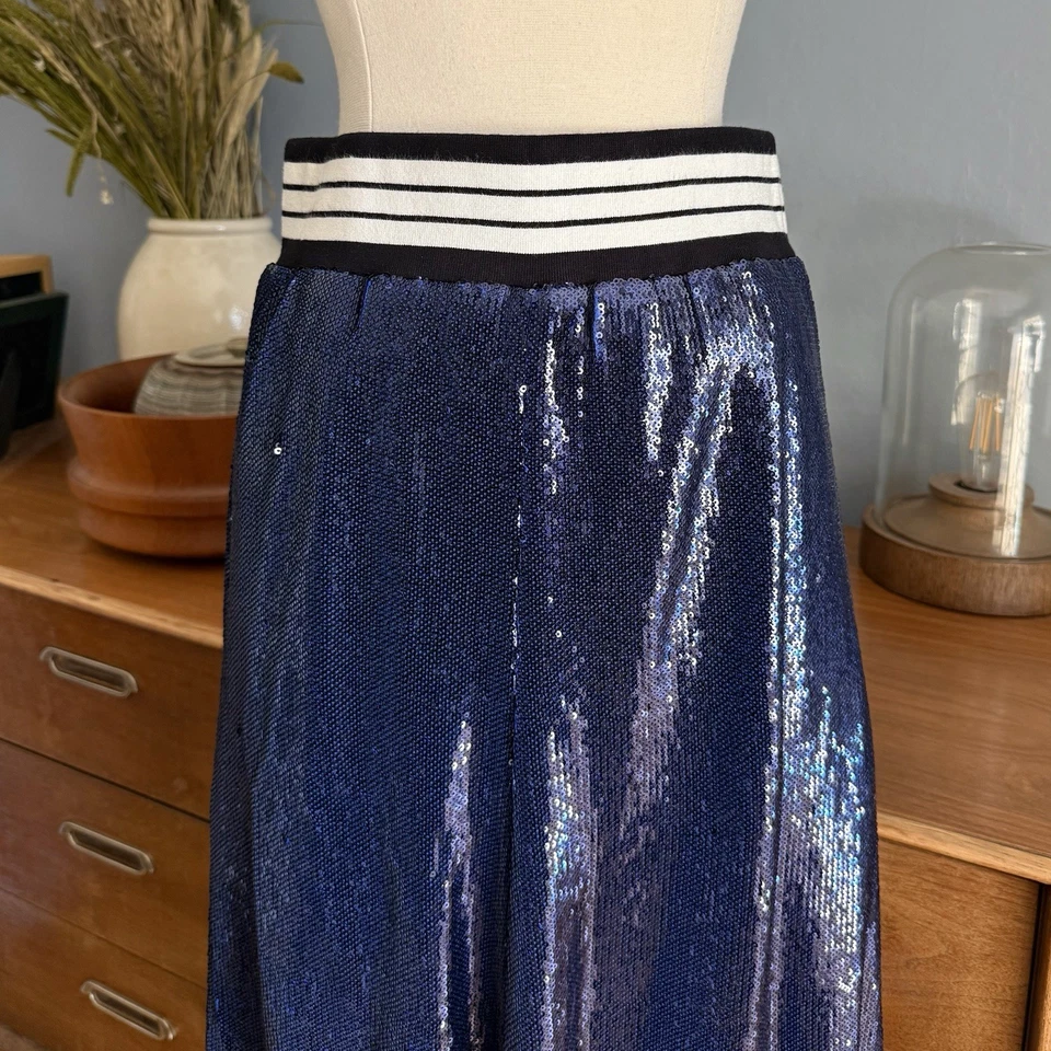 Robert Rodriguez 蓝色亮片中裙 S 码 $425 — 第 4/4 张图片