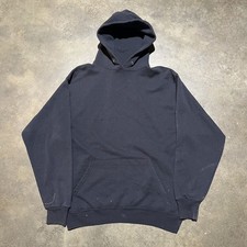 Vintage 90s Eagle USA Black Boxy Blank Hoodie 1990s