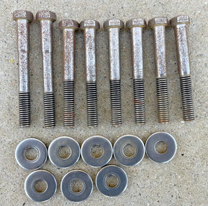 FORD FE 352 360 390 427 428 ROCKER ARM BOLTS WASHERS FASTNERS 1958-1976 58-76 #6