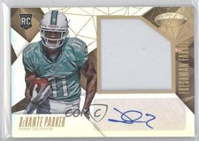 2015 Certified Freshman Fabric Mirror Gold 23/25 Devante Parker #231 Auto 0o9