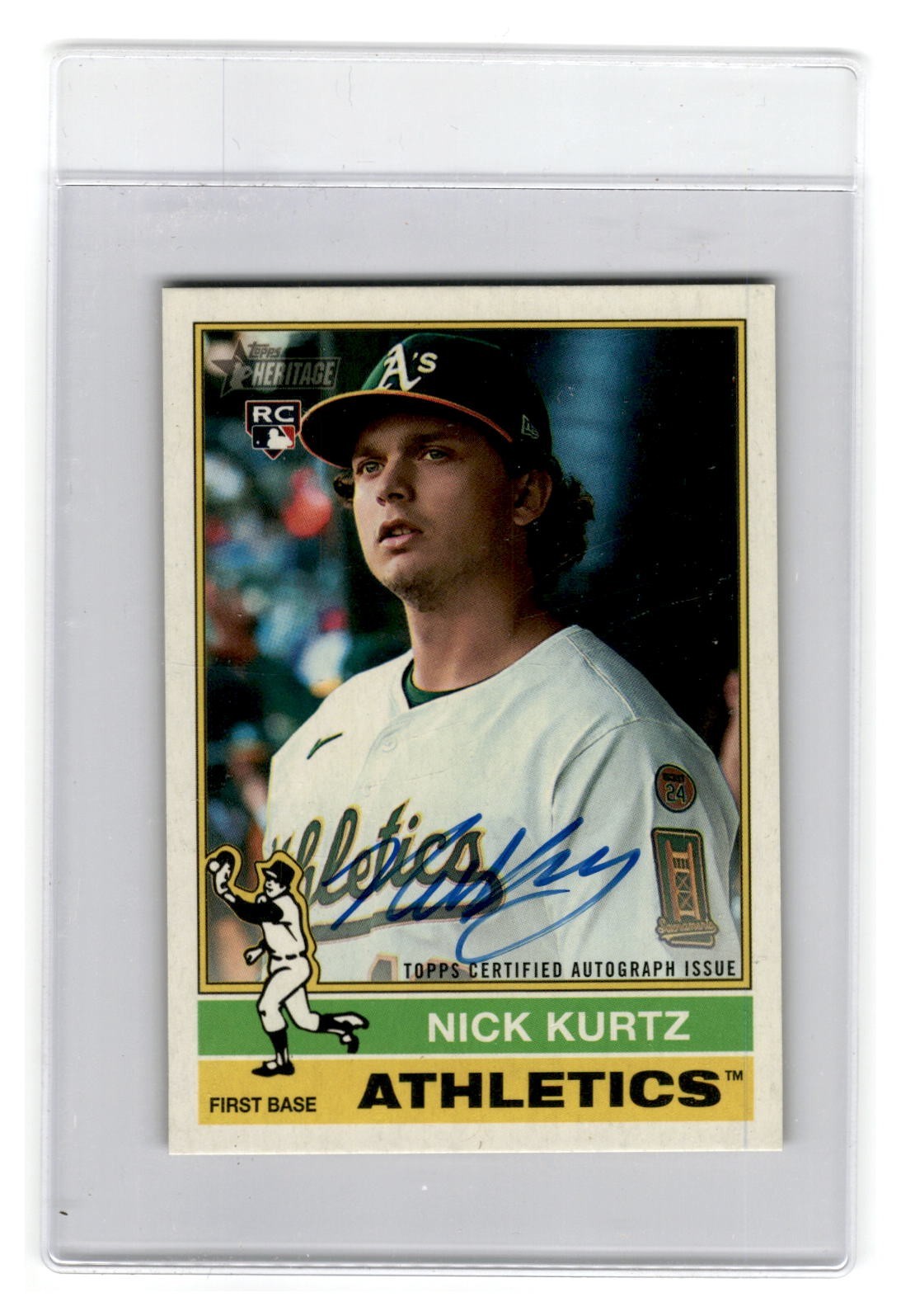 2025 Topps Heritage High Real One Autograph Nick Kurtz Rookie Athletics L@@K!!!