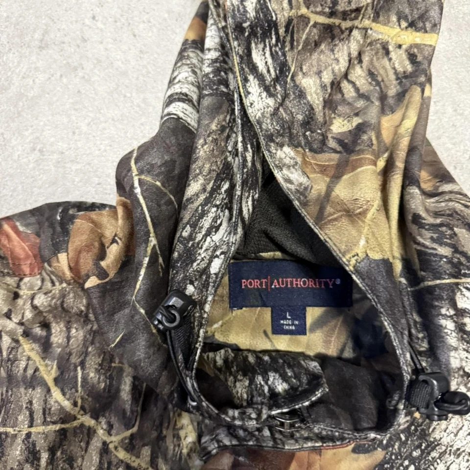 Vintage RealTree Mossy Oak Quarter Zip Jacket with Hood - Image 3 of 4