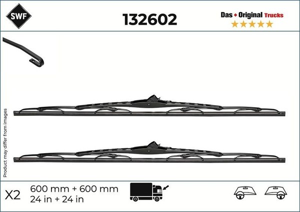 SWF Wischblatt 132602 Passend FüR Iveco Passend FüR Nissan Opel Renault-image