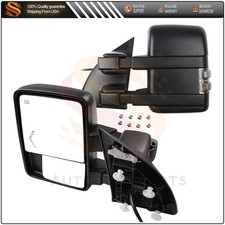 Towing Mirrors For 2008-2016 Ford F250 Power Heated Clearance Turn Signal Light