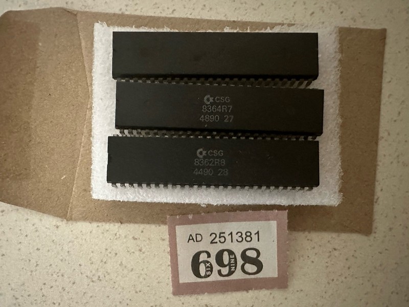 Commodore Amiga gary/paula +Denise 3 Chips  1990 A500, A500+, A1500 & A2000