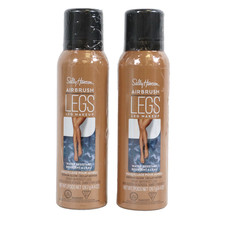 2 PACK Sally Hansen Airbrush Legs Body Makeup Spray - 4.4 fl oz Medium Glow