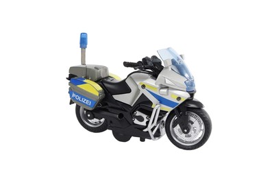 Kids Globe 510247 – Moto De Police Avec Lumière, Son, Moteur à Friction, Pour Enfants Dès 3 Ans