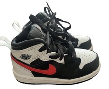 JORDAN 1 MID TODDLER 7C CHILE RED' 640735-075 NIKE AIR RETRO GOAT BABY