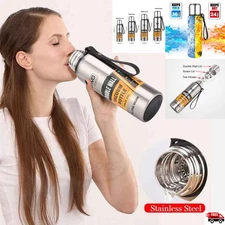 Stainless Steel Thermos Portable Vacuum Flask Large Capacity Insulated Tumbler