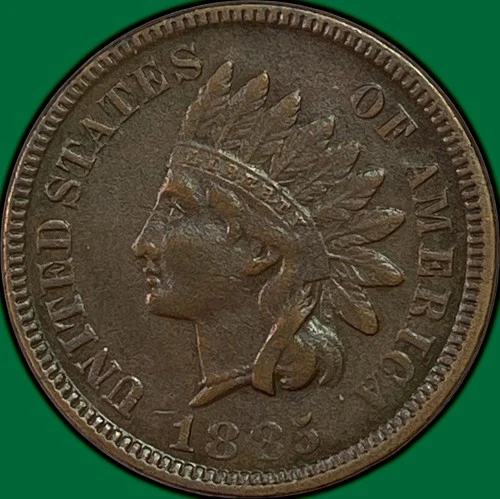 1885 Indian Head Cent Extremely Fine XF Coin #38454