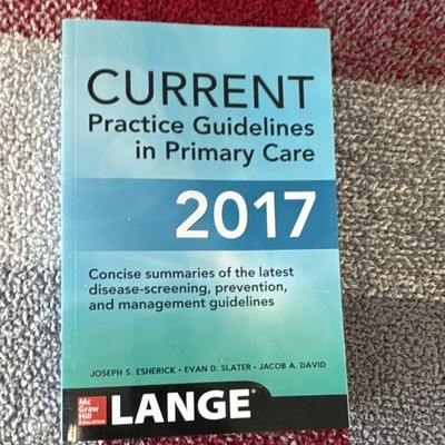 Current Practice Guidelines In Primary Care Paperback Brand New