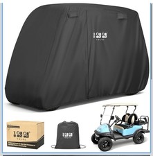 Golf Cart Cover 2/4/4 2 Passenger for L- For 2/2 2/4 Passenger Cart Black