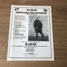 GUNS120 MAGAZINE ADVERT 12X9 RADAR COUNTRY BREATHABLE WATERPROOF