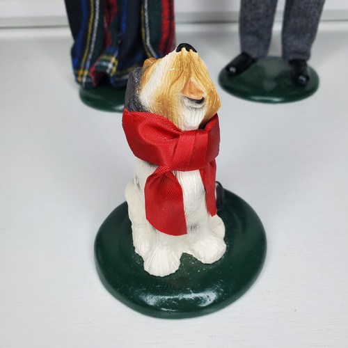 Byers Choice Ltd The Carolers 1989 Man Woman And Dog - Picture 6 of 22