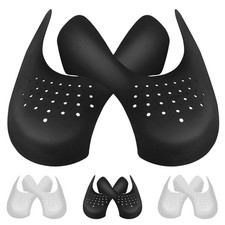 4 Pairs Crease Protectors for Jordan 1, Air Men's US Size 7.5-12, Black white