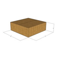 200 12x12x4 Kraft Brown Corrugated Shipping Boxes 32 ECT Single-Wall New