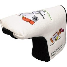 Snoopy Peanuts Golf Putter Head Cover LITE H-305 White Blade L-Shape New Japan