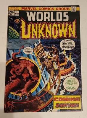 WORLDS UNKNOWN #1 VF 1973 MARVEL HORROR CLASSIC