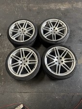 4x AUDI A5 S5 SPEEDLINE SILVER 20" ALLOY WHEEL&TYES 9J OEM 8T0601025N GENUINE
