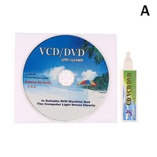 DVD/VCD Head Dirt Cleaner Restore Kit Disc Lens Laser +Cleaning fluid 1 Set
