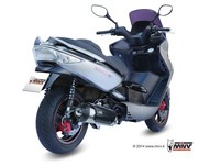 Auspuffterminal Mivv Urban Inox Kymco Xciting 250 2006 2007