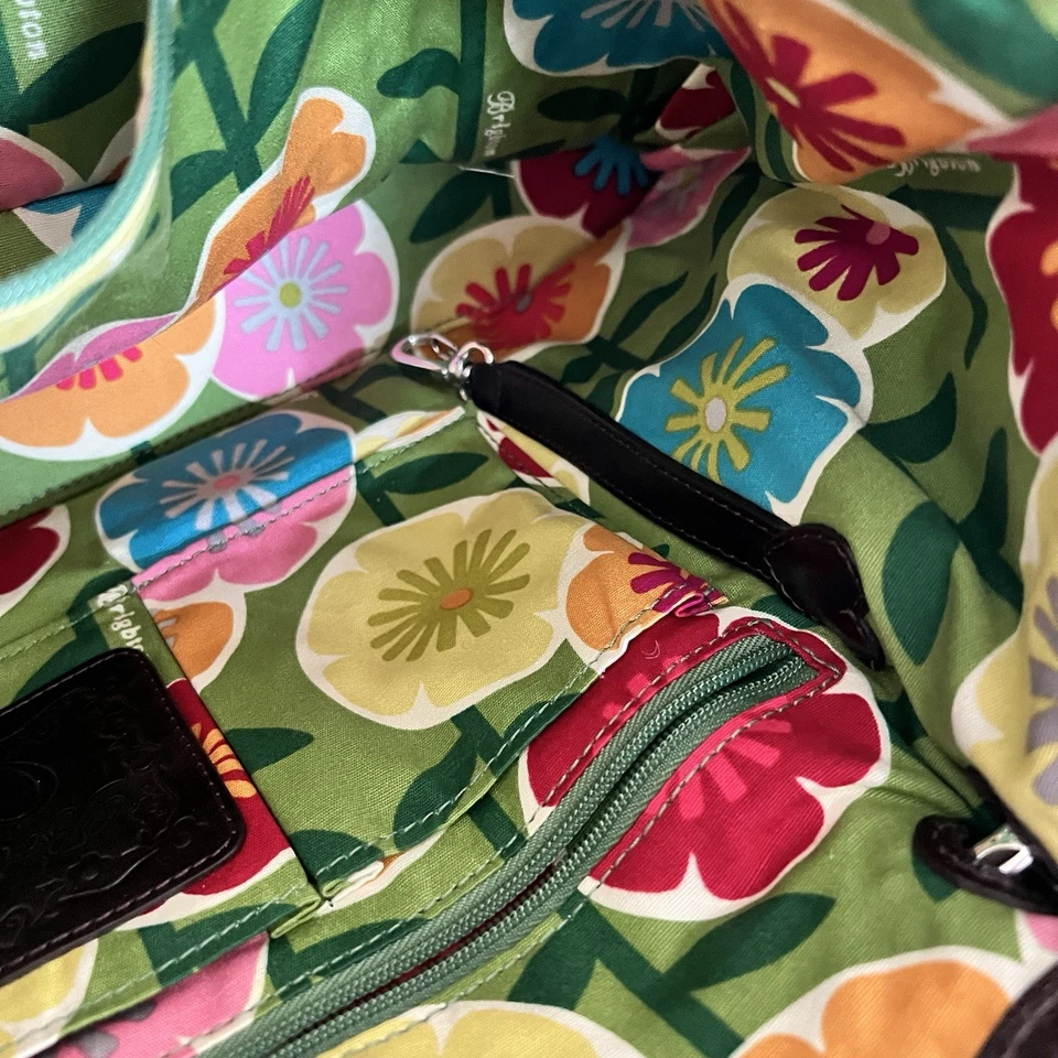 Brighton Lockheart Woven Teal Shoulder Bag with Heart Charm Handbag Purse - Imagem 3 de 4