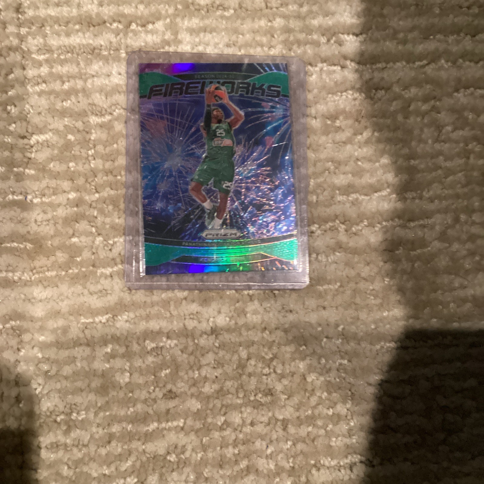 Panini 2024-25 Prizm EuroLeague Kendrick Nunn Panathinaikos Fireworks #15