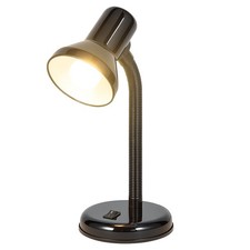 Metal Desk Lamp Adjustable Head with Flexible Arm 40W