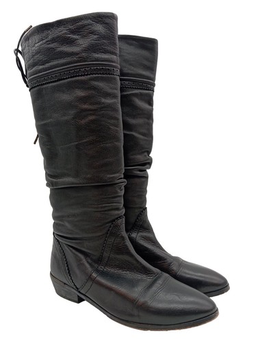 OFFICE Botas de pantorrilla ancha Mujeres Talla EU 39 negro estilo sencillo