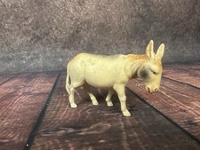 Vintage Viscoloid Company USA Donkey Celluloid Farm Animal Nativity Hollow