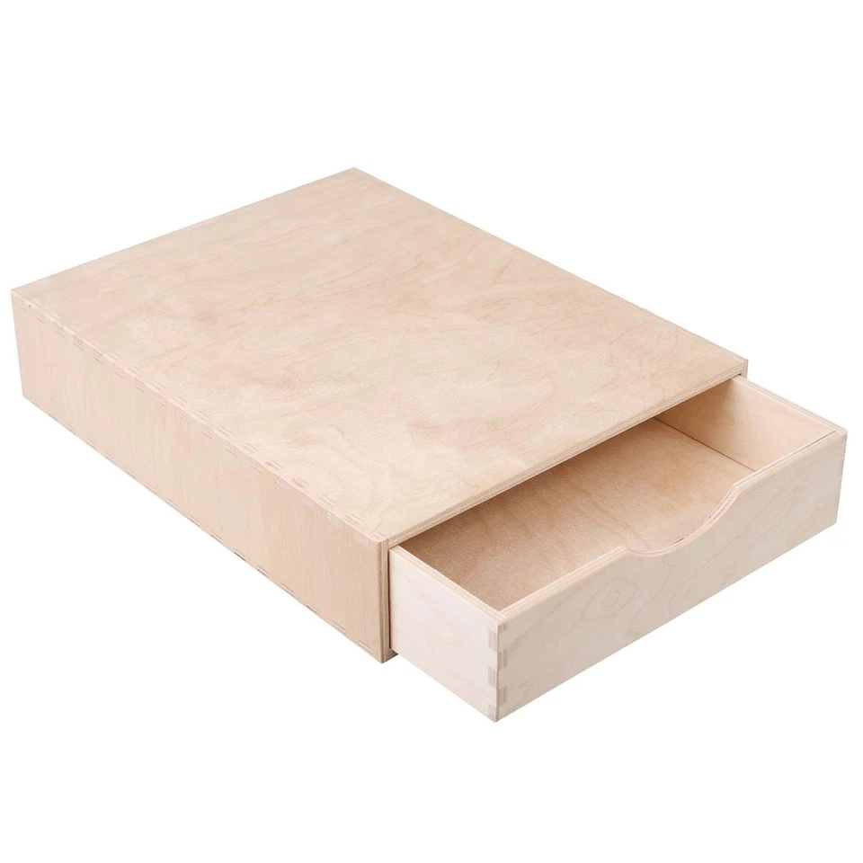 Большой деревянный комод | 12,99 x 9,84 x 2,75 дюйма | 1 отсек | стол... - Изображение 4 из 4