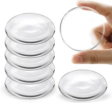 Door Stoppers for Wall, Door Knob Wall Protector 2" (6-Pack), Self Adhesive Door