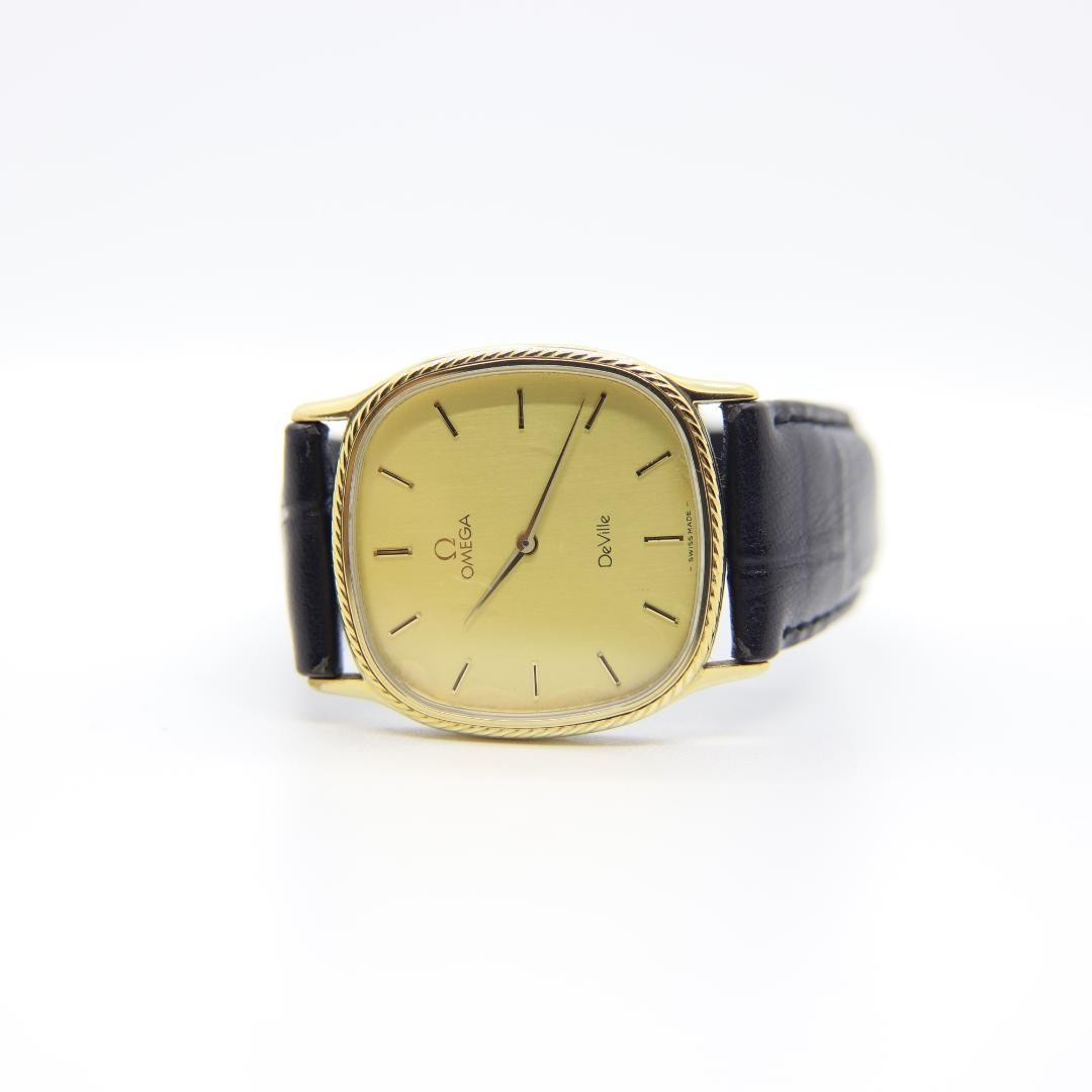 OMEGA De Ville クォーツ ゴールド　vintage Omega De Ville Watch Vintage Gold Men's 30mm Quartz Square