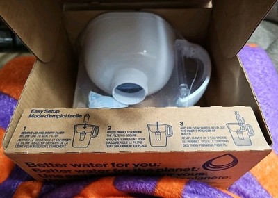 Brita Everyday Pitcher White 10 Cup Carbon Filter Removes Chlorine Taste & Odor