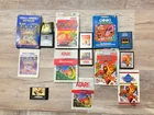 Vintage Atari 2600 Game Lot + 1 Genesis |  Some Boxed Manuals Untested